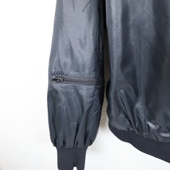 Duckster Lightweight Bomber Style Windbreaker Jacket Vintage 90s Red Black XL - Picture 8 of 10